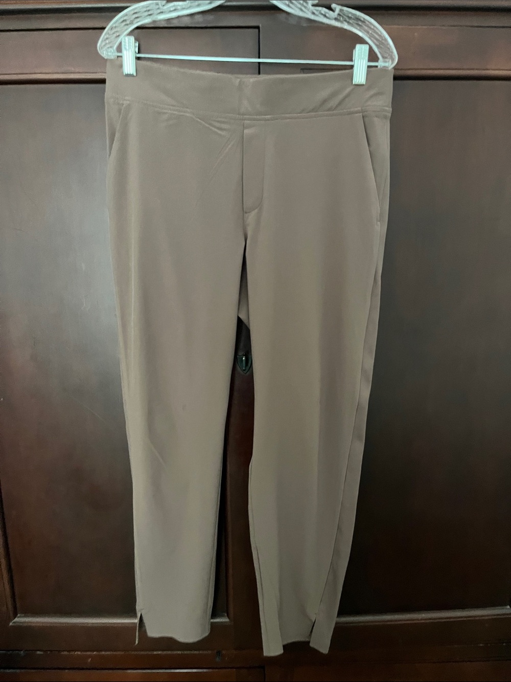 Athleta Stretch Pull-On Pants in Taupe